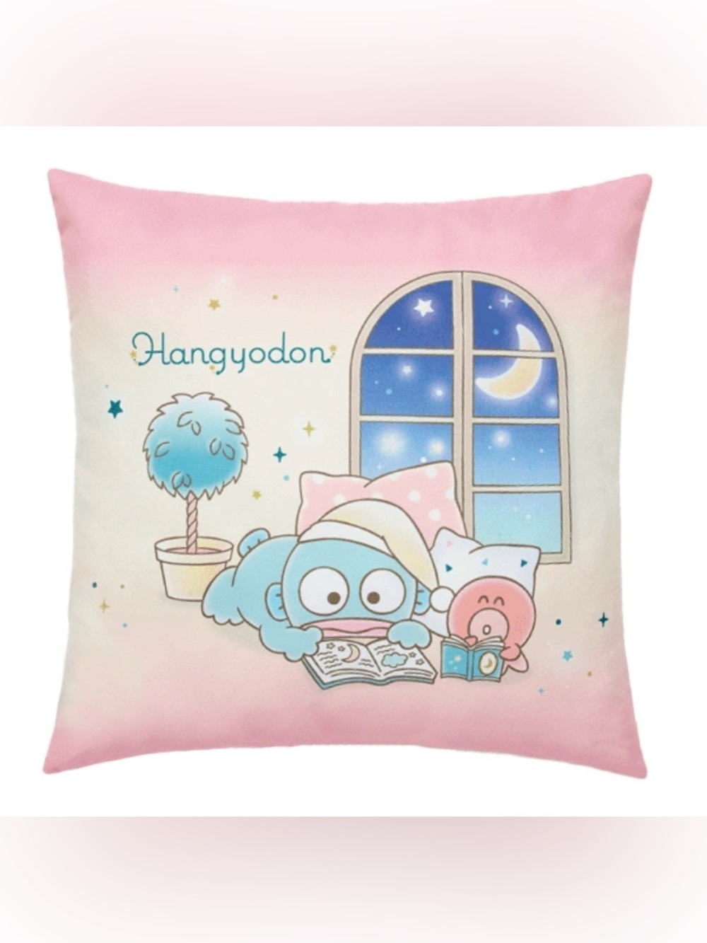 BNIB Japan Sanrio Hangyodon Atarikuji cushion Pink